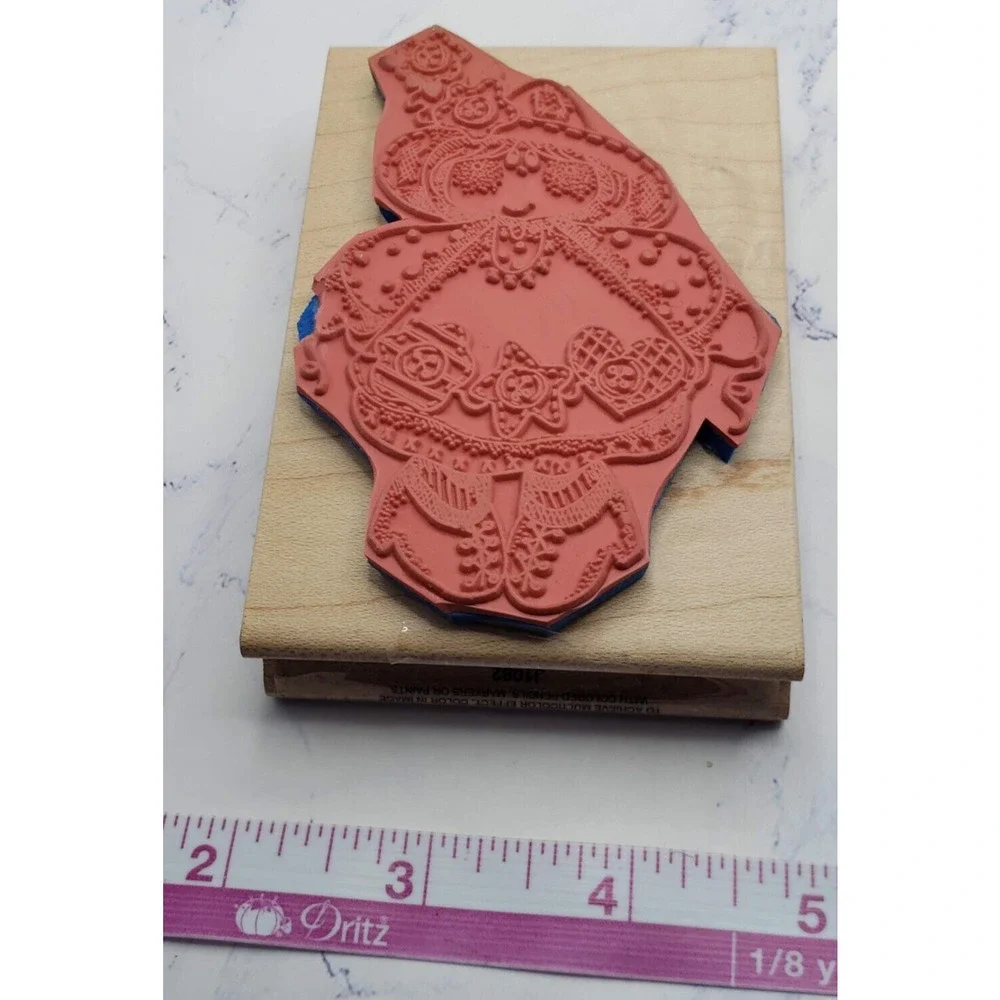 Lillys Garden Spring Gardening Rustic Wood Mounted Rubber Stamp by Stamp Affair